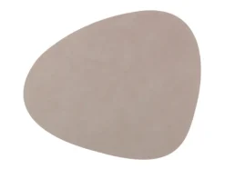 LindDNA Table mat curve L Light Grey- Til Det Dekkede Bordet