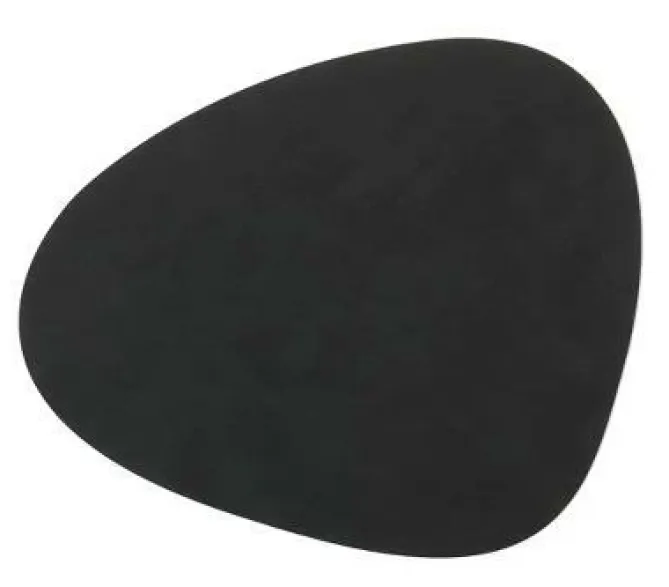 LindDNA Table mat curve L Nupo Black- Til Det Dekkede Bordet