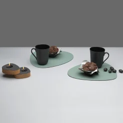 LindDNA Table mat curve L Pastel Green- Til Det Dekkede Bordet