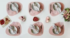 LindDNA Table mat curve L Rose- Til Det Dekkede Bordet