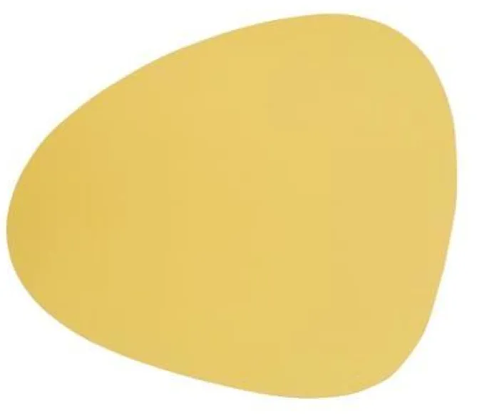 LindDNA Table mat curve L Yellow- Til Det Dekkede Bordet