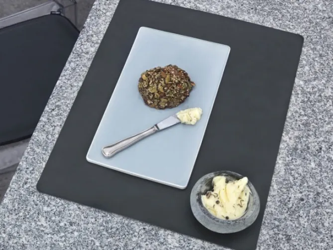 LindDNA Table mat square L Anthracite- Til Det Dekkede Bordet