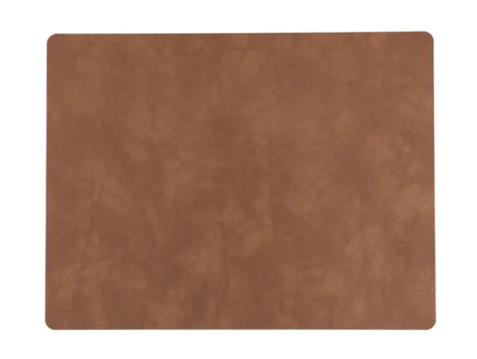 LindDNA Table mat square L Brown- Til Det Dekkede Bordet