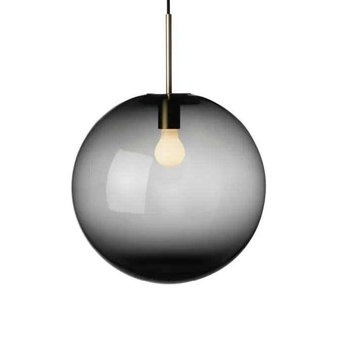 Hadeland Glassverk Taklampe Arkiv 4014 -Røkgrå Ø400- Taklamper Og Plafond