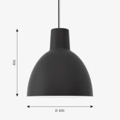 Louis Poulsen Toldbod 400 Pendel – Sort- Taklamper Og Plafond