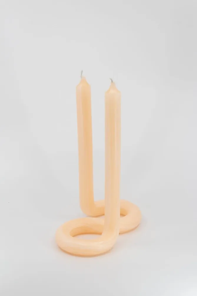 Twist lys, peach- Lysestaker / Lyslykter / Lys