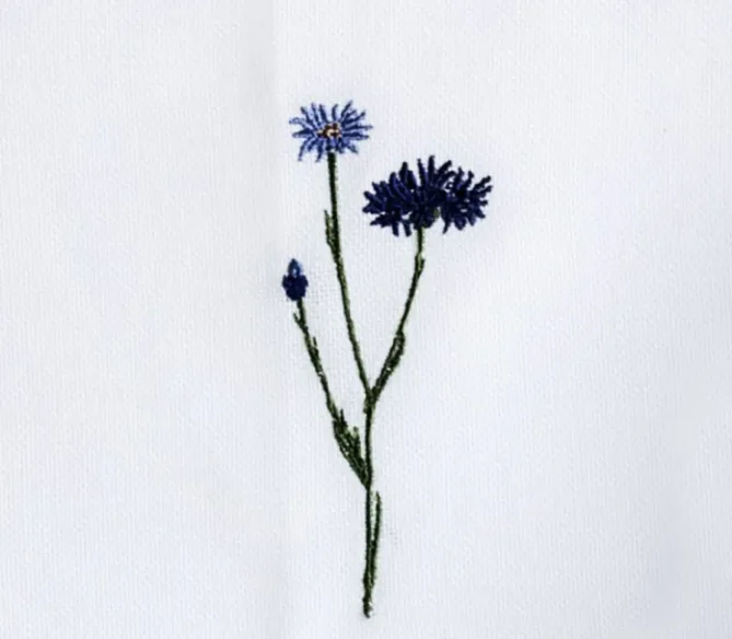 Langkilde & Su00f8n Tøyserviett Flora – Kornblomst- Til Det Dekkede Bordet
