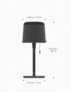 Vipp 530 Bordlampe – Sort- Bordlampe