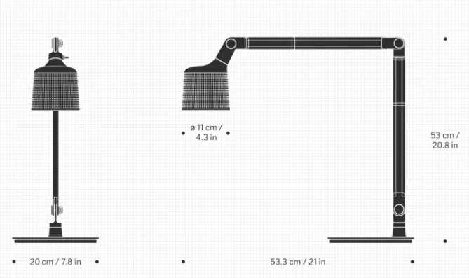 Vipp 521 Bordlampe – Sort- Bordlampe