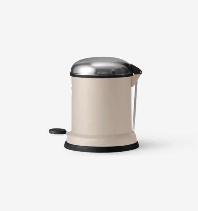 Vipp 13 Bøtte – pedalbøtte 4L, Beige- Rent Hjem|Bad