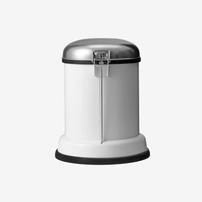 Vipp 14 Bøtte – pedalbøtte 8L, hvit- Rent Hjem|Bad
