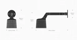 Vipp 523 Vegglampe Small – Sort- Vegglampe