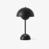 &amp;Tradition VP9 Flowerpot oppladbar bordlampe , matt sort- Bordlampe