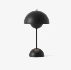 &Tradition VP9 Flowerpot oppladbar bordlampe , matt sort- Bordlampe